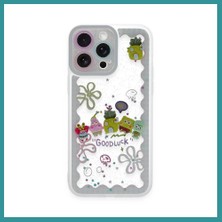 Bt Teknik iPhone 14 Pro Uyumlu Kılıf Sweet Desenli Silikon Kapak - Açık Mavi Bez