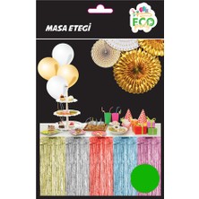 Arya Flowers Garden 3 Paket Masa Eteği Yeşil - Parti