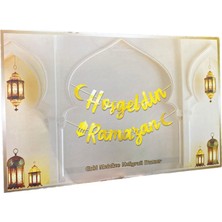 Arya Flowers Garden 3 Paket Kutulu Kaligrafi Banner Hoş Geldin Ramazan - Parti Süsü