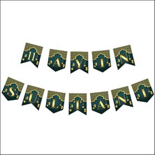 Arya Flowers Garden 3 Paket Zikzak Banner 11 Ayın Sultanı - Parti Süsü