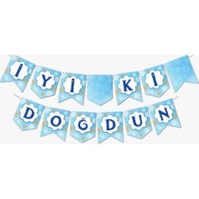 Arya Flowers Garden 3 Paket Zikzak Banner Kar Tanesi Iyi Ki Doğdun - Yılbaşı Süsü