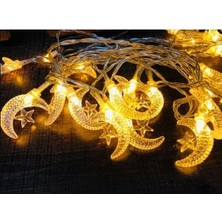 Arya Flowers Garden Ramazan LED 3 Metre Ay Yıldız - Dekorasyon Işığı