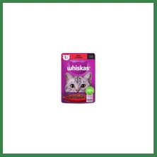 Whiskas Pouch Sos Içinde Sığır Etli Yetişkin Kedi Konservesi 85 gr BEZOS16