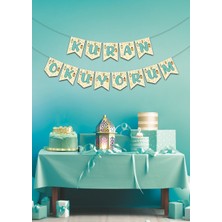 Arya Flowers Garden 3 Paket Zikzak Banner Kuran Okuyorum - Parti Süsü