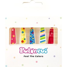 Arya Flowers Garden 2 Paket B.e Mum Şekilli Renkli Mum 5'li - Doğum Günü Pasta Mumu