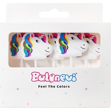 Arya Flowers Garden 2 Paket B.e Unıcorn Şekilli Mum 5'li - Doğum Günü Pasta Mumu
