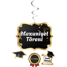 Arya Flowers Garden 2 Paket Asmalı Tavan Süs Mezuniyet Töreni - Parti Süsü