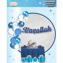 Arya Flowers Garden 3 Paket Kaligrafi Banner Maşallah - Parti Süsü