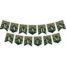Arya Flowers Garden 3 Paket Zikzak Banner Ramadan Kareem - Parti Süsü