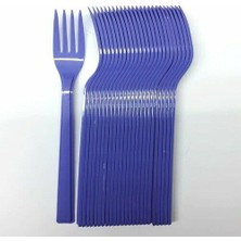 Arya Flowers Garden 3 Paket 25'li Plastik Çatal Lila - Parti Çatalı