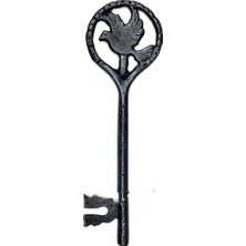Milas Toptan Büyük Boy Vintage Güvercin Figürlü Anahtar 242X78 mm Dekorasyon