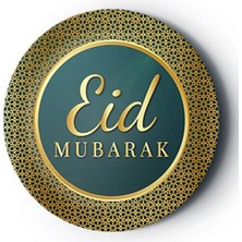 Arya Flowers Garden 2 Paket 8'li Karton Tabak Eid Mubarak - Parti Tabağı