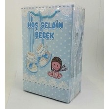 Arya Flowers Garden 17X25 Mavi Bebekli 25'li Çanta - Hediye Çantası