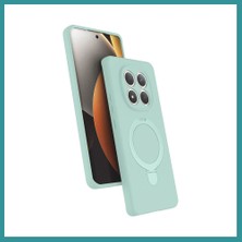 Bt Teknik Redmi Note 15 4g Uyumlu Regal Magsafe Standlı Kapak - Su Yeşili Bez