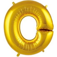 Arya Flowers Garden Gold O Harfi 34 Inç Folyo Balon 76 cm - Parti Balonu
