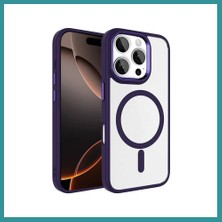 Bt Teknik Joko iPhone 16 Pro Max Uyumlu Magsafe Kapak - Derin Mor Bez