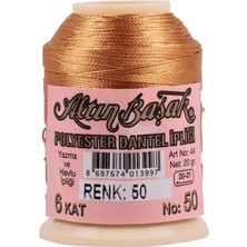 Milas Toptan mt 3 Adet Altınbaşak Oya ve Dantel Ipi 20 gr - Royaleks - No: 050