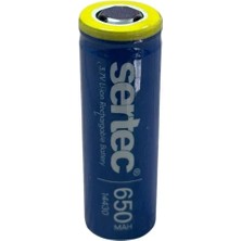 Milas Toptan mt Sertec 3.7V Li-Ion 14430 - 650 Mah 1c Şarjlı Pil