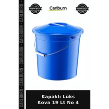 Carlburn Özel Üretim Kapaklı Lüks Kova 19 Lt No 4 Su Kovası Banyo Gereç