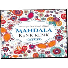 Milas Toptan 10 Mandala Renk Renk Çiçekler