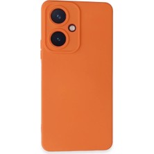 Milas Toptan 10 Vivo Y27 Kılıf Nano Içi Kadife Silikon - Turuncu