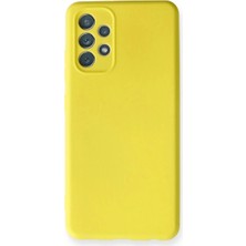Milas Toptan 10 Samsung Galaxy A32 Kılıf Nano Içi Kadife Silikon - Sarı
