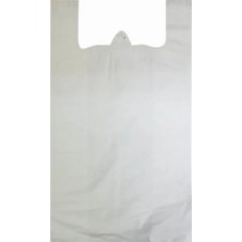 Milas Toptan 10 Beyaz Atlet Poşet Küçük Boy 25X45 cm Takriben 110 Adet 1 kg