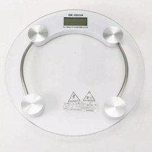 Milas Toptan 10 150 kg Kapasiteli Yuvarlak Şeffaf Dijital Banyo Cam Baskül Terazi Tartı