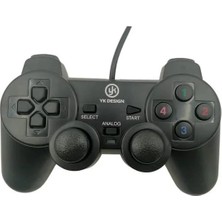 Hace Bazaar Çift Titreşimli USB Kablolu Oyun Kolu Pc Uyumlu Vibration Gamepad