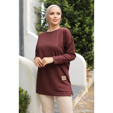 Beruflic Yeni Stil Kahve Arma Detaylı Tunik 10020