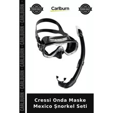 Carlburn Özel Seri Cressi Onda Maske Mexico Şnorkel Seti Havuz Dalış