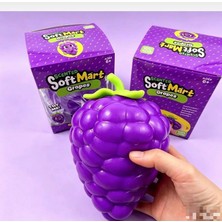 İsmega Büyük Boy Mor Üzüm Squish Squezee Dev Üzüm Sukuşi Stres Oyuncağı 1 Adet Gönderilecektir