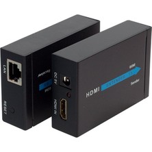 Retro Afila PM-18232, Q-Hex2 60M HDMI Extender Cat5-Cat6 Metal Kasa 2'li Paket (60 Metre Uzatıcı)