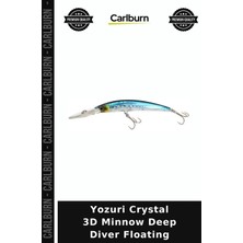 Carlburn Özel Seri Yozuri Crystal 3D Minnow Deep Diver Floating Renkli Yem Sirtı Yemi Gaga Yapılı