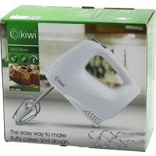 Milas Toptan mt Kiwi KMX-3608 Elektrikli El Mikseri 2pcs Metal Çırpma Aparatı - 2pcs Hamur Kancası 5 Kademe Hız Çırpıcı Çıkartma Düğmeli