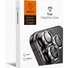 Happy Trend Kamera Lens Koruyucu, Safir Cam, Alüminyum Alaşım Çerçeve, Kolay Kurulum, Hd Kalite, Güçlü Yapışma, Çubuk Sökme Aparatlı (Gümüş, Ip 14-14 Plus / 15-15 Plus)