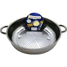 Milas Toptan mt No-1 - 26CM Basık Süzek Metal Süzgeç