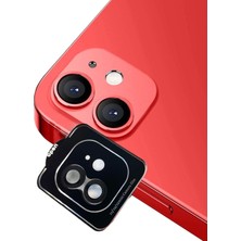 Happy Trend iPhone 15/ iPhone 15 Plus Ile Uyumlu Orjinal Safir Kamera Koruyucu Kolay Kurulum Aparatlı 9h Sertliğinde Safir Kamera Koruyucu (Siyah)