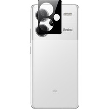 Happy Trend Xiaomi Redmi Note 13 Pro Plus 5g ile Uyumlu Kamera Lens Koruyucusu Temperli Cam 3D Koruma Siyah