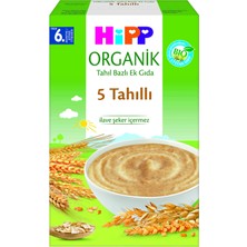 Hipp Organik 5 Tahıllı Tahıl Bazlı Kaşık Maması 200 gr
