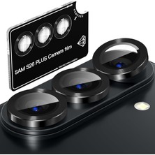 Happy Trend Samsung Galaxy S26 Plus Için Kolay Kurulum Aparatlı Kamera Lens Koruyucu 9h Temperli Cam Hd Görüntü Darbelere Karşı S26 Plus Koruyucu Alüminyum Alaşım Çerçeve S26 Plus Kamera Koruma (Siyah)
