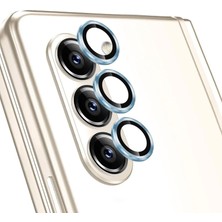 Happy Trend Samsung Galaxy Z Fold 5 Tekli Kamera Lens Koruma Camı Sierra Mavisi [galaxy Z Fold 5 ile Uyumlu Ekran Koruyucu - Sierra Mavisi]