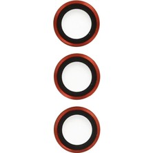 Meks Samsung Galaxy S23 Plus Metal Kamera Lens - Kırmızı