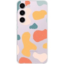 Happy Trend Samsung Galaxy S23 Uyumlu Kamera Korumalı Kapak Grunge Tasarımlı Şeffaf Kılıf