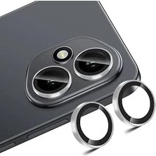 Happy Trend 400 Ile Uyumlu Kamera Lens Koruyucu (Honor 400 Pro Için Uyumlu Değildir) Gümüş
