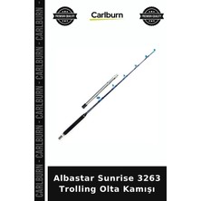 Carlburn Özel Seri Albastar Sunrise 3263 Trolling Olta Kamışı Eva Saplı Karbon Kamış Deniz Balıkçılığı