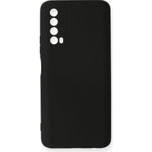 Meks Huawei P Smart 2021 Kılıf Nano Içi Kadife Silikon - Siyah