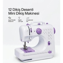 Meks 12 Farklı Dikiş Desenli Mini Dikiş Makinesi - Bayi Depom