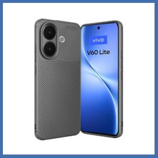 Evçem Vivo V60 Lite Uyumlu Auto Focus Karbon Kapak - Gri Evcem