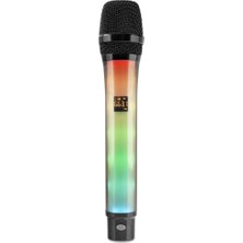 Milas Toptan mt Profesyonel Kablosuz Uhf Mikrofon Rgb - Siyah Wx-81